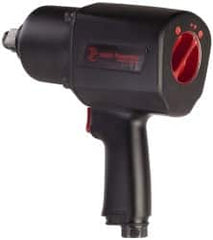 PRO-SOURCE - 3/4" Drive, 6,200 RPM, 1,300 Ft/Lb Torque Impact Wrench - Pistol Grip Handle, 9 CFM, 3/8" Inlet - Strong Tooling