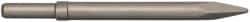 PRO-SOURCE - 10.2" OAL, Moil Point Chisel - Round Shank, Alloy Steel - Strong Tooling