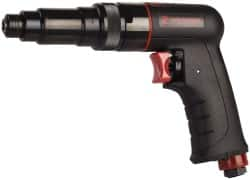 PRO-SOURCE - 1/4" Bit Holder, 1,800 RPM, Pistol Grip Handle Air Screwdriver - 30 to 70 In/Lb Torque, 4 CFM - Strong Tooling