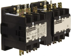 Square D - 3 Pole, 25 Amp Inductive Load, 110 Coil VAC at 50 Hz and 120 Coil VAC at 60 Hz, Reversible Definite Purpose Contactor - Exact Industrial Supply