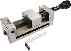 Gibraltar - 2-3/4" Jaw Width, 3" Jaw Opening Capacity, 1-9/16" Jaw Height, Toolmaker's Vise - Flat Jaw, 0.003" Parallelism, 0.005" Squareness, 254mm OAL x 4-1/4" OAH - Strong Tooling