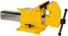 Gibraltar - 6" Jaw Width x 6" Jaw Opening Capacity, 3" Throat Depth, Bench & Pipe Combination Vise - 1/2 to 2" Pipe Capacity, Swivel Base, Bolt Down Attachment, Steel - Strong Tooling