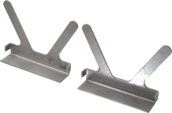 Gibraltar - 4-1/2" Jaw Width, Aluminum, Vise Jaw Cap - Press On Attachment - Strong Tooling