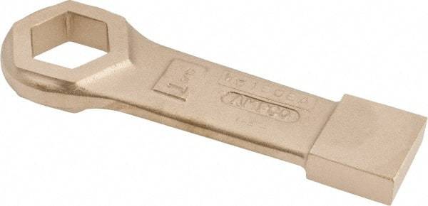 Ampco - 1-5/16" 6 Point Striking Box Wrench - Single End, 7-1/2" OAL, Aluminum Bronze - Strong Tooling