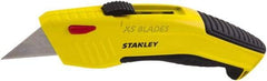 Stanley - Retractable Utility Knife - 1/2" Bi-Metal Blade, Black & Yellow Cast Metal Handle, 1 Blade Included - Strong Tooling