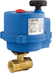 BONOMI - 2" Pipe, 100-240 VACV Voltage 600 psi WOG Rating Lead Free Brass Electric Actuated Ball Valve - PTFE Seal, Full Port, 150 psi WSP Rating, NPT End Connection - Strong Tooling