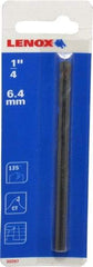 Lenox - 1/4" Pin Diam, 4" Long Carbide-Tipped Pilot Drill - 9/16 to 1-3/16" Tool Diam Compatibility, Compatible with Hole Cutters - Strong Tooling