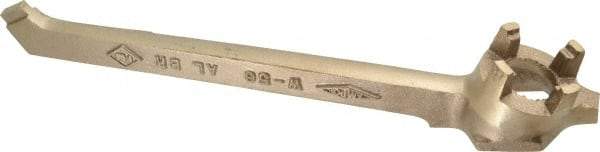 Ampco - 12" Long Aluminum Bronze Drum Plug Wrench - For Use with 3/4" and 2" Bungs, Nonsparking - Strong Tooling