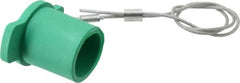 Leviton - 3R NEMA Rated, Female, Green Single Pole Protective Cap - For Use with Male Plug - Strong Tooling