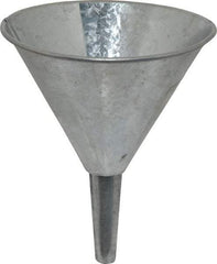 Plews - 10 oz Capacity Steel Funnel - 4-1/2" Mouth OD, 1/2" Tip OD, Straight Spout - Strong Tooling