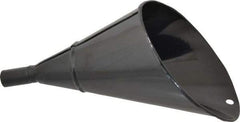 Value Collection - 2 Qt Capacity Steel Funnel - 1" Tip OD, 4" Straight Spout, Black - Strong Tooling