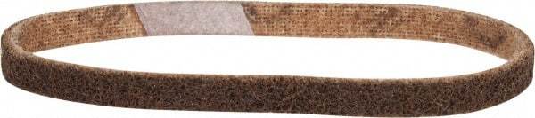 Made in USA - 1/2" Wide x 18" OAL, Aluminum Oxide Abrasive Belt - Aluminum Oxide, Coarse, Nonwoven - Strong Tooling