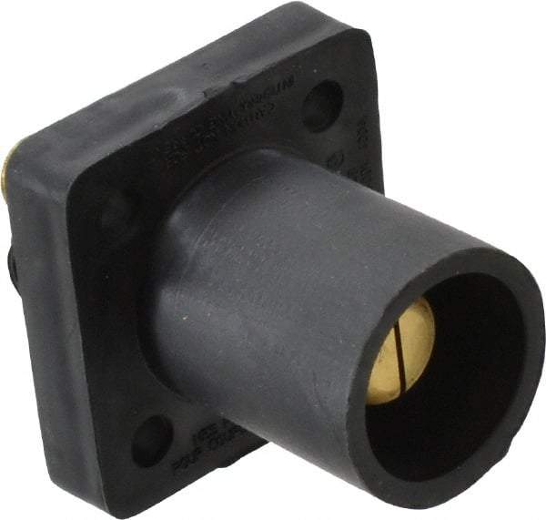 Leviton - 3R NEMA Rated, 600 Volt, 400 Amp, 2 to 4/0 AWG, Male, Threaded Stud, Panel Receptacle - 2.72 Inch Long, Black - Strong Tooling