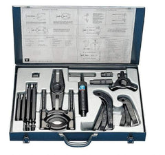 SKF - 8 Ton Capacity, 6" Spread, Hydraulic Puller Set - 3 Jaws, 10.6" Reach - Strong Tooling