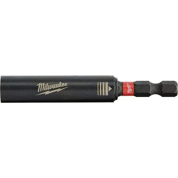 Milwaukee Tool - 1/4" Screwdriver Magnetic Drive Guide - 1/4" Drive, 3" OAL, 0.45" Socket Nose Diam - Strong Tooling