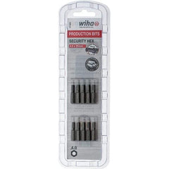 Wiha - 4mm Hex Screwdriver Bit - 1/4" Drive, 1" OAL - Strong Tooling