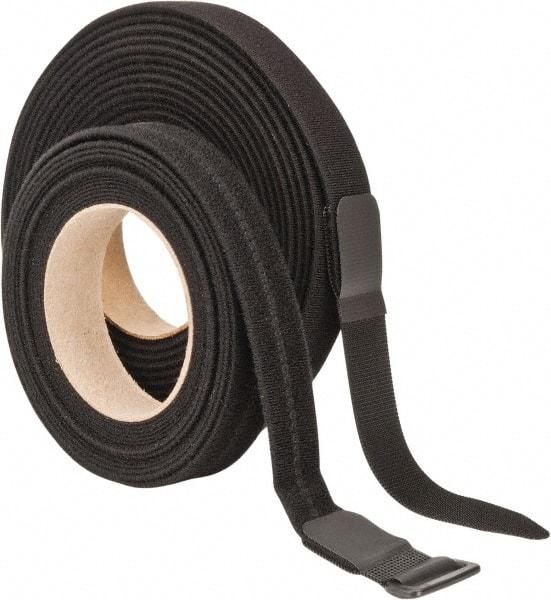 VELCRO Brand - 22 Piece 1" Wide x 5 Yd Long Self Fastening Tie/Strap Kit - Roll, Black - Strong Tooling