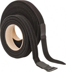 VELCRO Brand - 22 Piece 1" Wide x 5 Yd Long Self Fastening Tie/Strap Kit - Roll, Black - Strong Tooling