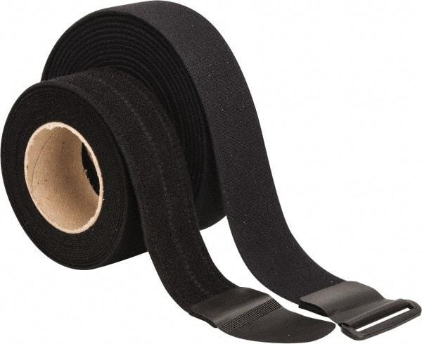 VELCRO Brand - 22 Piece 2" Wide x 5 Yd Long Self Fastening Tie/Strap Kit - Roll, Black - Strong Tooling