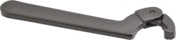 Proto - 3/4" to 2" Capacity, Black Oxide Finish, Adjustable Hook Spanner Wrench - 6-3/8" OAL, 1/8" Hook Pin Height - Strong Tooling