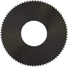 Controx - 1" Diam x 0.008" Blade Thickness x 3/8" Arbor Hole Diam, 80 Tooth Slitting and Slotting Saw - Arbor Connection, Right Hand, Uncoated, High Speed Steel, Concave Ground - Strong Tooling