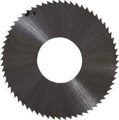 Controx - 1" Diam x 0.0156" Blade Thickness x 3/8" Arbor Hole Diam, 64 Tooth Slitting and Slotting Saw - Arbor Connection, Right Hand, Uncoated, High Speed Steel, Concave Ground - Strong Tooling