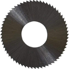 Controx - 1" Diam x 0.0313" Blade Thickness x 3/8" Arbor Hole Diam, 64 Tooth Slitting & Slotting Saw - Arbor Connection, Right Hand, Uncoated, M2 High Speed Steel, Concave Ground - Strong Tooling