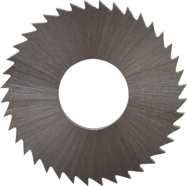 Controx - 1" Diam x 1/16" Blade Thickness x 3/8" Arbor Hole Diam, 40 Tooth Slitting and Slotting Saw - Arbor Connection, Right Hand, Uncoated, Cobalt, Concave Ground, Contains Keyway - Strong Tooling