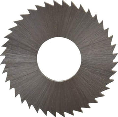 Controx - 1" Diam x 1/16" Blade Thickness x 3/8" Arbor Hole Diam, 40 Tooth Slitting and Slotting Saw - Arbor Connection, Right Hand, Uncoated, Cobalt, Concave Ground, Contains Keyway - Strong Tooling