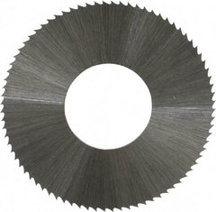 Controx - 1-1/4" Diam x 0.014" Blade Thickness x 1/2" Arbor Hole Diam, 80 Tooth Slitting and Slotting Saw - Arbor Connection, Right Hand, Uncoated, High Speed Steel, Concave Ground - Strong Tooling