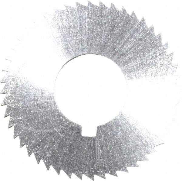 Controx - 1-1/4" Diam x 1/16" Blade Thickness x 1/2" Arbor Hole Diam, 48 Tooth Slitting and Slotting Saw - Arbor Connection, Right Hand, Uncoated, Cobalt, Concave Ground, Contains Keyway - Strong Tooling