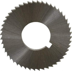 Controx - 1-1/4" Diam x 0.0781" Blade Thickness x 1/2" Arbor Hole Diam, 48 Tooth Slitting and Slotting Saw - Arbor Connection, Right Hand, Uncoated, Cobalt, Concave Ground, Contains Keyway - Strong Tooling