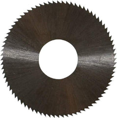 Controx - 1-1/2" Diam x 0.014" Blade Thickness x 1/2" Arbor Hole Diam, 80 Tooth Slitting and Slotting Saw - Arbor Connection, Right Hand, Uncoated, High Speed Steel, Concave Ground - Strong Tooling