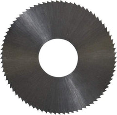 Controx - 1-1/2" Diam x 0.0156" Blade Thickness x 1/2" Arbor Hole Diam, 80 Tooth Slitting and Slotting Saw - Arbor Connection, Right Hand, Uncoated, High Speed Steel, Concave Ground - Strong Tooling