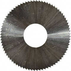 Controx - 1-1/2" Diam x 0.0313" Blade Thickness x 1/2" Arbor Hole Diam, 80 Tooth Slitting & Slotting Saw - Arbor Connection, Right Hand, Uncoated, M2 High Speed Steel, Concave Ground - Strong Tooling