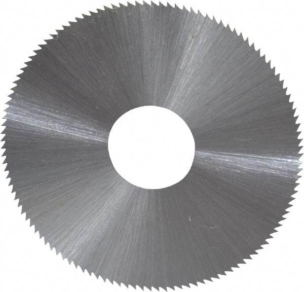 Controx - 1-3/4" Diam x 0.01" Blade Thickness x 1/2" Arbor Hole Diam, 120 Tooth Slitting and Slotting Saw - Arbor Connection, Right Hand, Uncoated, High Speed Steel, Concave Ground - Strong Tooling