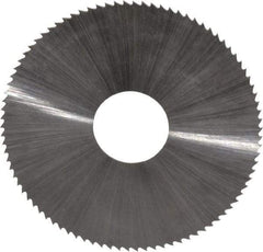 Controx - 1-3/4" Diam x 0.02" Blade Thickness x 1/2" Arbor Hole Diam, 90 Tooth Slitting and Slotting Saw - Arbor Connection, Right Hand, Uncoated, High Speed Steel, Concave Ground - Strong Tooling