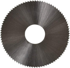 Controx - 1-3/4" Diam x 0.025" Blade Thickness x 1/2" Arbor Hole Diam, 90 Tooth Slitting & Slotting Saw - Arbor Connection, Right Hand, Uncoated, M2 High Speed Steel, Concave Ground - Strong Tooling