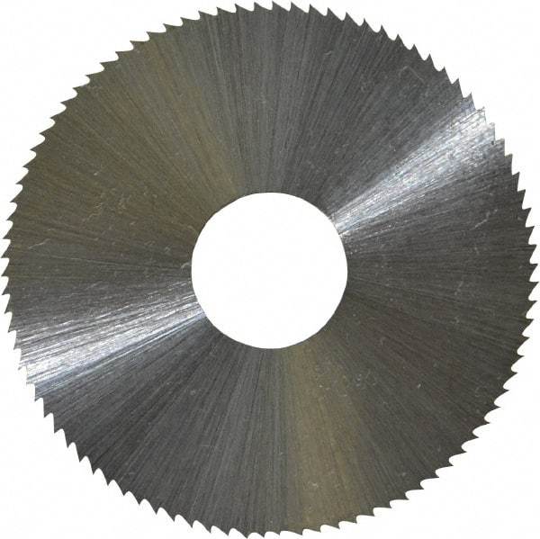 Controx - 1-3/4" Diam x 0.0313" Blade Thickness x 1/2" Arbor Hole Diam, 90 Tooth Slitting & Slotting Saw - Arbor Connection, Right Hand, Uncoated, M2 High Speed Steel, Concave Ground - Strong Tooling