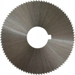 Controx - 1-3/4" Diam x 0.04" Blade Thickness x 1/2" Arbor Hole Diam, 90 Tooth Slitting and Slotting Saw - Arbor Connection, Right Hand, Uncoated, Cobalt, Concave Ground, Contains Keyway - Strong Tooling