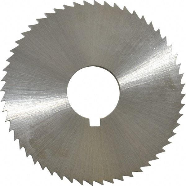 Controx - 1-3/4" Diam x 0.0781" Blade Thickness x 1/2" Arbor Hole Diam, 56 Tooth Slitting and Slotting Saw - Arbor Connection, Right Hand, Uncoated, Cobalt, Concave Ground, Contains Keyway - Strong Tooling