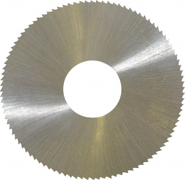 Controx - 2" Diam x 0.025" Blade Thickness x 5/8" Arbor Hole Diam, 100 Tooth Slitting & Slotting Saw - Arbor Connection, Right Hand, Uncoated, M2 High Speed Steel, Concave Ground - Strong Tooling