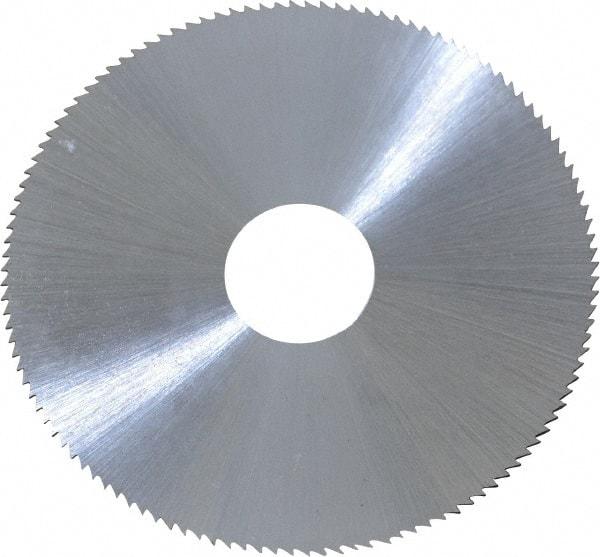 Controx - 2-1/2" Diam x 0.025" Blade Thickness x 5/8" Arbor Hole Diam, 120 Tooth Slitting & Slotting Saw - Arbor Connection, Right Hand, Uncoated, M2 High Speed Steel, Concave Ground - Strong Tooling