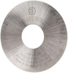 Controx - 3" Diam x 0.0156" Blade Thickness x 1" Arbor Hole Diam, 160 Tooth Slitting and Slotting Saw - Arbor Connection, Right Hand, Uncoated, High Speed Steel, Concave Ground - Strong Tooling