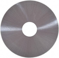 Controx - 4" Diam x 0.0938" Blade Thickness x 1" Arbor Hole Diam, 80 Tooth Slitting and Slotting Saw - Arbor Connection, Right Hand, Uncoated, Cobalt, Concave Ground, Contains Keyway - Strong Tooling