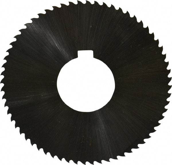 Controx - 3" Diam x 0.0313" Blade Thickness x 1" Arbor Hole Diam, 64 Tooth Slitting & Slotting Saw - Arbor Connection, Right Hand, Uncoated, M2 High Speed Steel, 15° Rake, Concave Ground - Strong Tooling