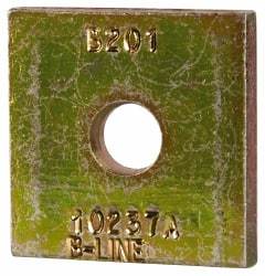 Cooper B-Line - 3/8" Rod, Zinc Dichromate Steel Square Strut Washer - 3/8" Bolt, Used with Cooper B Line Metal Framing Channels - Strong Tooling