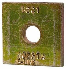 Cooper B-Line - 3/8" Rod, Zinc Dichromate Steel Square Strut Washer - 3/8" Bolt, Used with Cooper B Line Metal Framing Channels - Strong Tooling