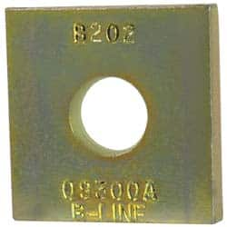 Cooper B-Line - 1/2" Rod, Zinc Dichromate Steel Square Strut Washer - 1/2" Bolt - Strong Tooling