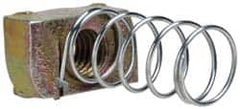 Cooper B-Line - 1/2-13" Rod, Zinc Dichromate Steel Spring Strut Nut - 2000 Lb Capacity, 1/2-13" Bolt, Used with Cooper B Line B22, B24, B26 & B32 Channel & Strut - Strong Tooling